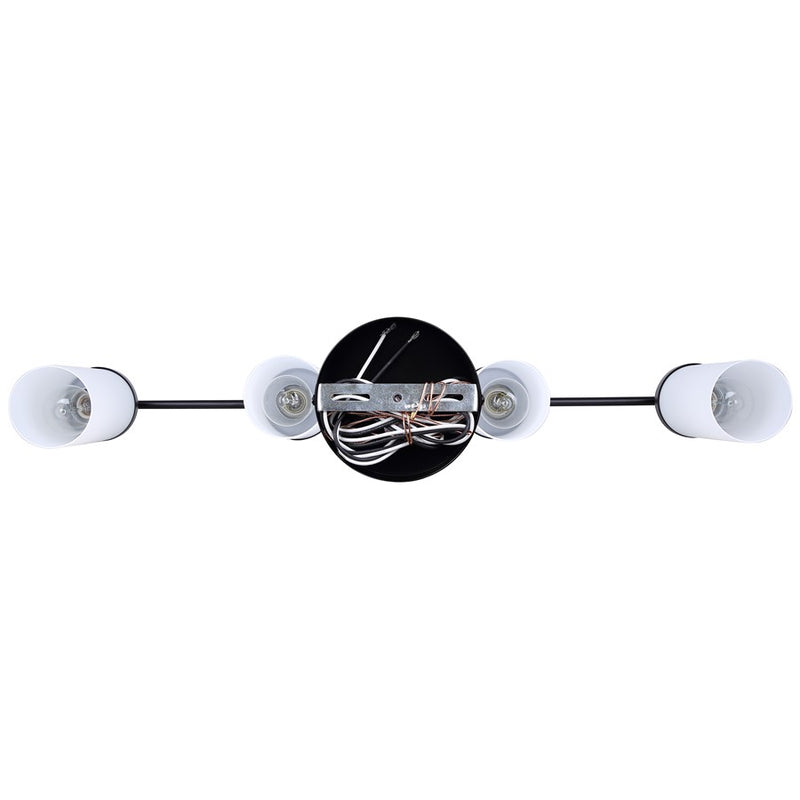 Canarm Malloy 4 Light 23.25" Chandelier, Matte Black
