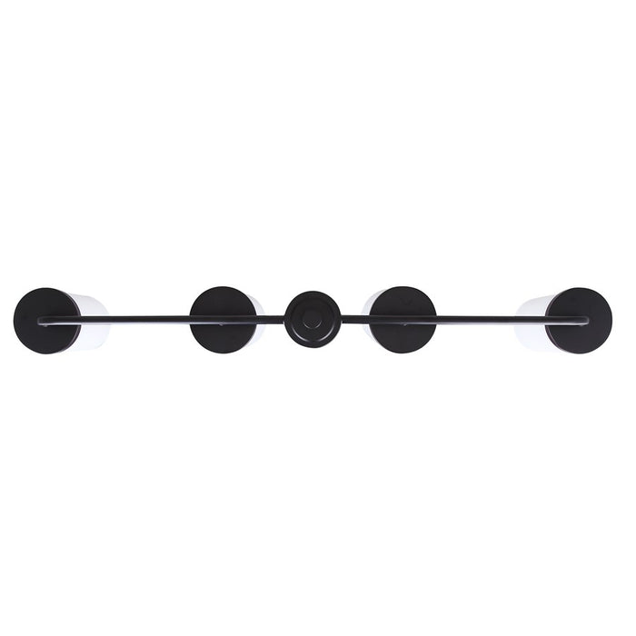 Canarm Malloy 4 Light 23.25" Chandelier, Matte Black