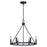 Canarm Mara 6 Light 26" Chandelier, Matte Black - ICH2033B06BK26
