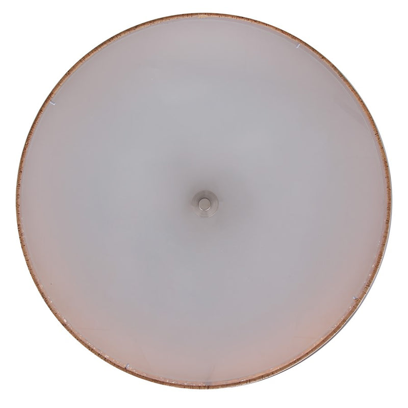 Canarm Eden 3 Light 22" Chandelier, Cork/Brushed Nickel
