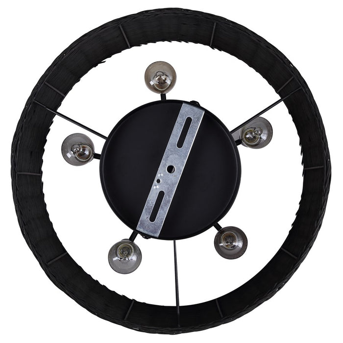 Canarm Granna 5 Light 23" Chandelier, Black