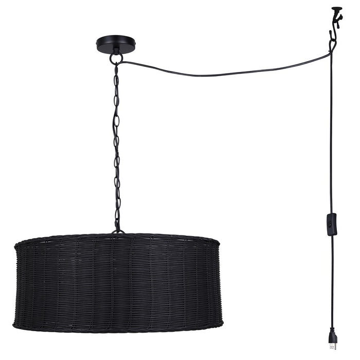 Canarm Granna 5 Light 23" Chandelier, Black