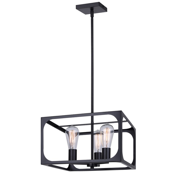 Canarm Zelie 3 Light 13.75" Chandelier, Black