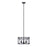 Canarm Zelie 3 Light 13.75" Chandelier, Black
