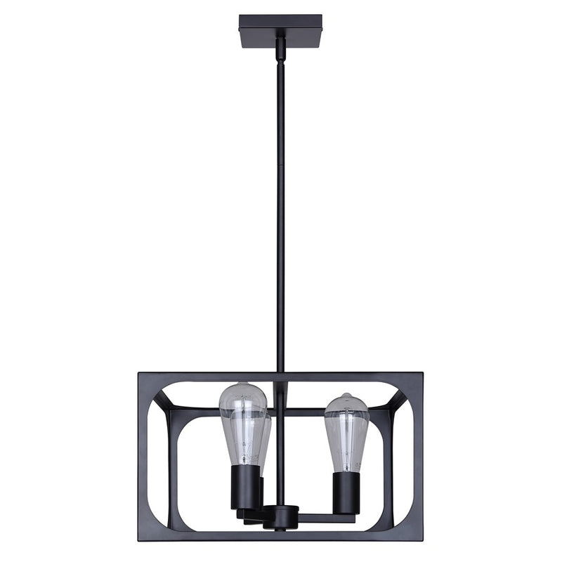 Canarm Zelie 3 Light 13.75" Chandelier, Black