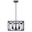 Canarm Zelie 3 Light 13.75" Chandelier, Black