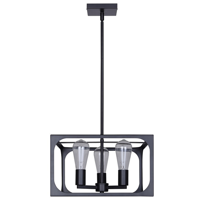Canarm Zelie 3 Light 13.75" Chandelier, Black