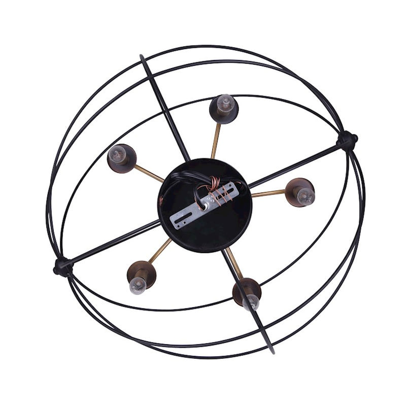Canarm Sumerside 5-Light Chandelier | Matte Black & Gold Metal | Dining Room & Kitchen Island | 25 x 26 in | Model ICH282B05BKG25