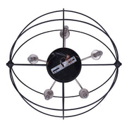 Canarm Sumerside 5-Light Chandelier | Matte Black & Brushed Nickel Metal | Dining Room & Kitchen Island | 25 x 26 in | Model ICH282B05BKN25