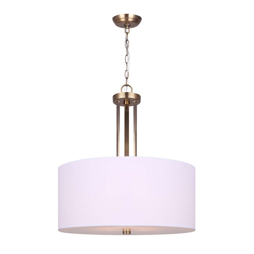 Canarm River 18in 3-Light Chandelier | Gold Steel and Glass | Dining Room & Kitchen Island | 18 x 18 x 21 in | Model ICH578A03GD18
