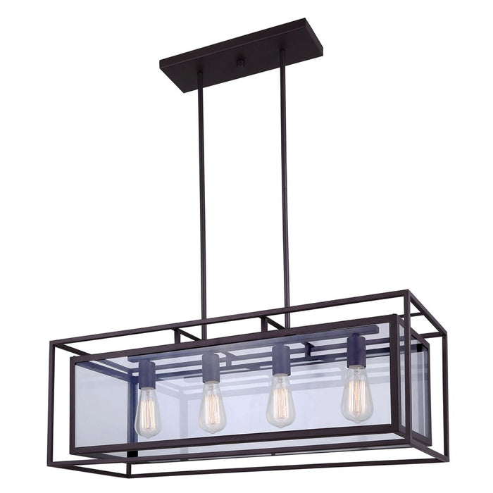 Canarm Isola 4 Light 32.25" Chandelier, Oil Rubbed Bronze