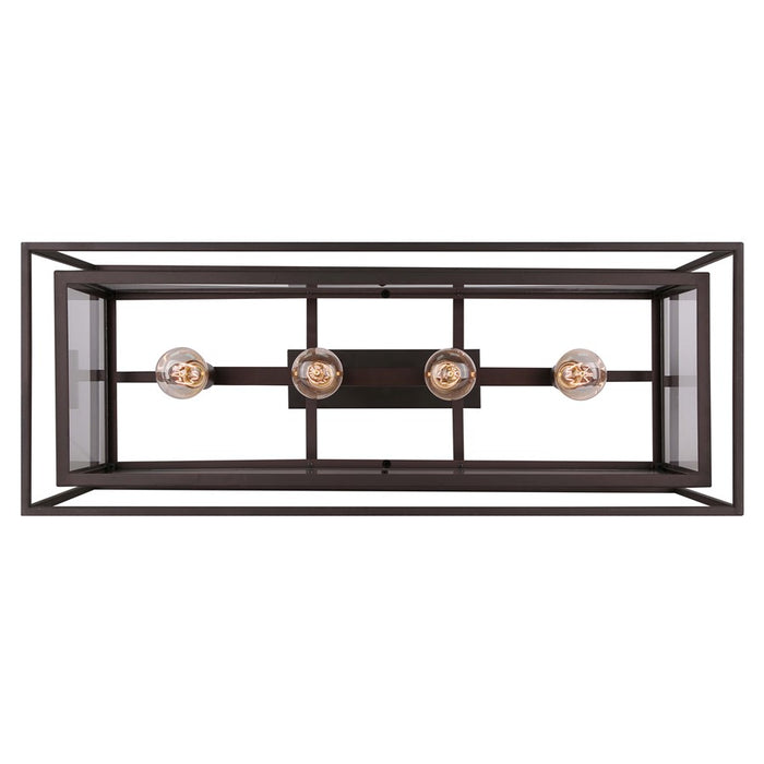 Canarm Isola 4 Light 32.25" Chandelier, Oil Rubbed Bronze