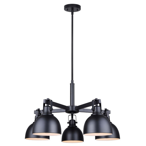 Canarm Polo 5 Light 25" Chandelier, Black - ICH622A05BK