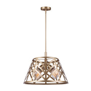 Canarm Maud 19in 4-Light Chandelier | Gold Finish | Dining Room & Living Room | 19 x 19 x 22 in | Model ICH635B04PGD19