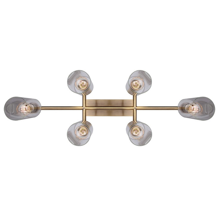 Canarm Jett 6 Light 34.5" Chandelier, Gold