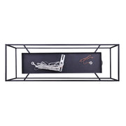 Canarm Roy 30in 4-Light Chandelier | Industrial Brushed Nickel and Matte Black Metal | Dining Room & Kitchen Island | Model ICH701A04BKN30