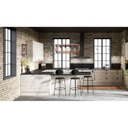 Canarm Moss 32in 4-Light Chandelier | Black Metal and Real Wood | Dining Room & Living Room | 32 x 8 x 13 in | Model ICH756A04BKW32