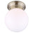 Canarm Madison 1 Light 6" Flush Mount, Antique brass