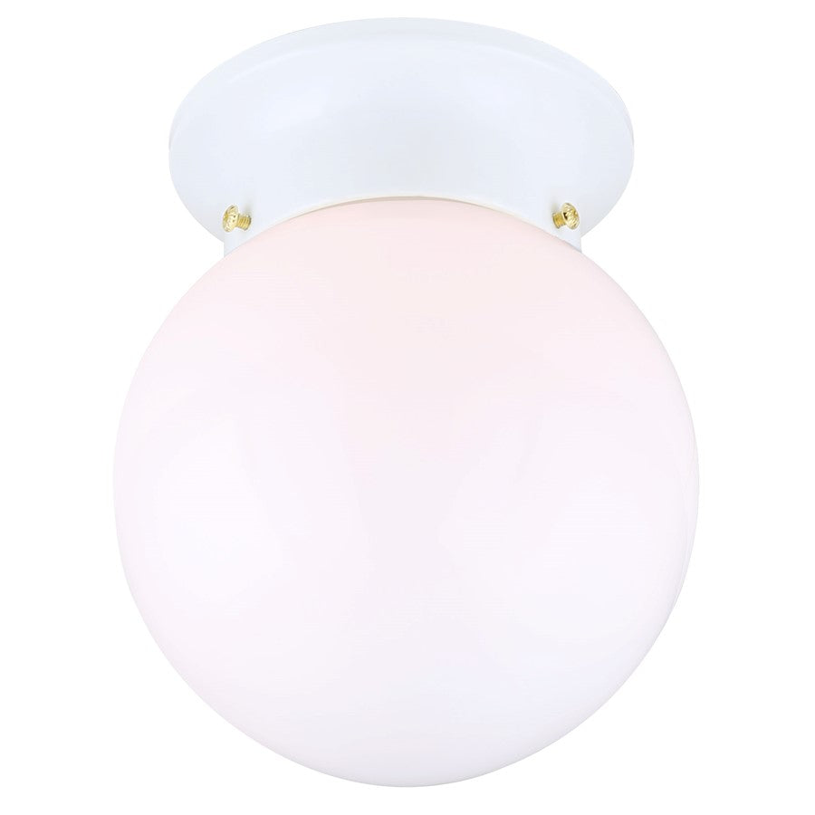 Canarm Madison 1 Light 6" Flush Mount, White - ICL911