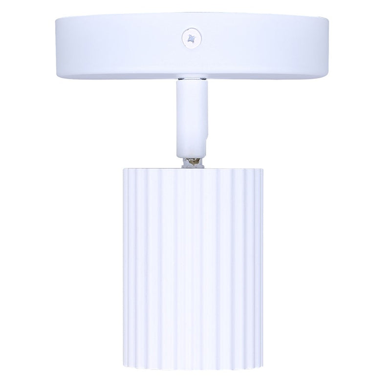 Canarm Rexton 4.75in 1-Light Track Lighting | Matte White Steel | Kitchen & Hallway | 4.75 x 4.75 x 5.75 in | Model ICW1119A01WH10