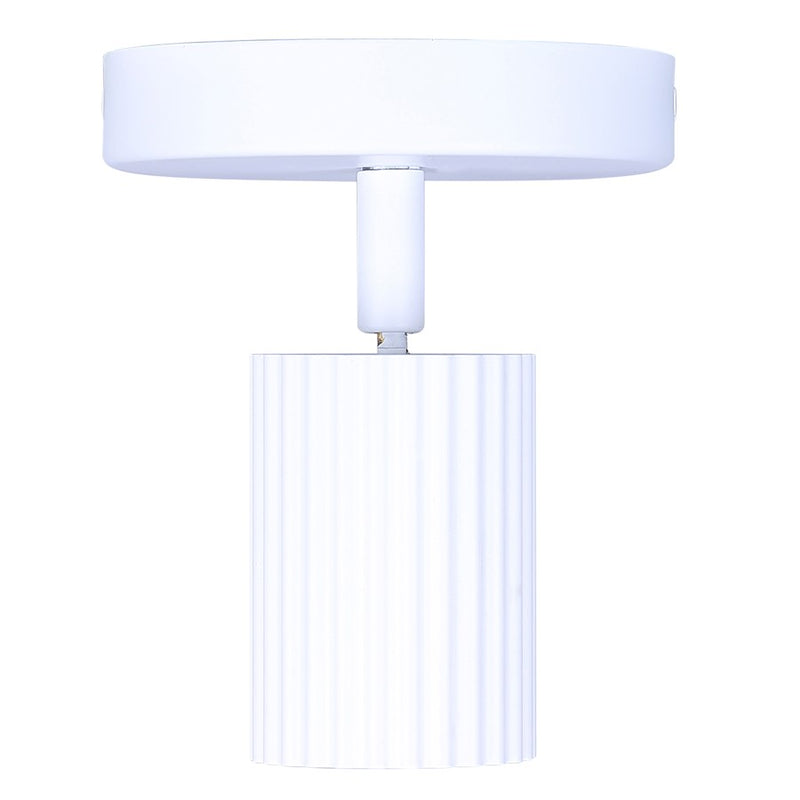 Canarm Rexton 4.75in 1-Light Track Lighting | Matte White Steel | Kitchen & Hallway | 4.75 x 4.75 x 5.75 in | Model ICW1119A01WH10