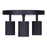 Canarm Rexton 3 Light Track Lighting, Black