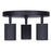 Canarm Rexton 3 Light Track Lighting, Black