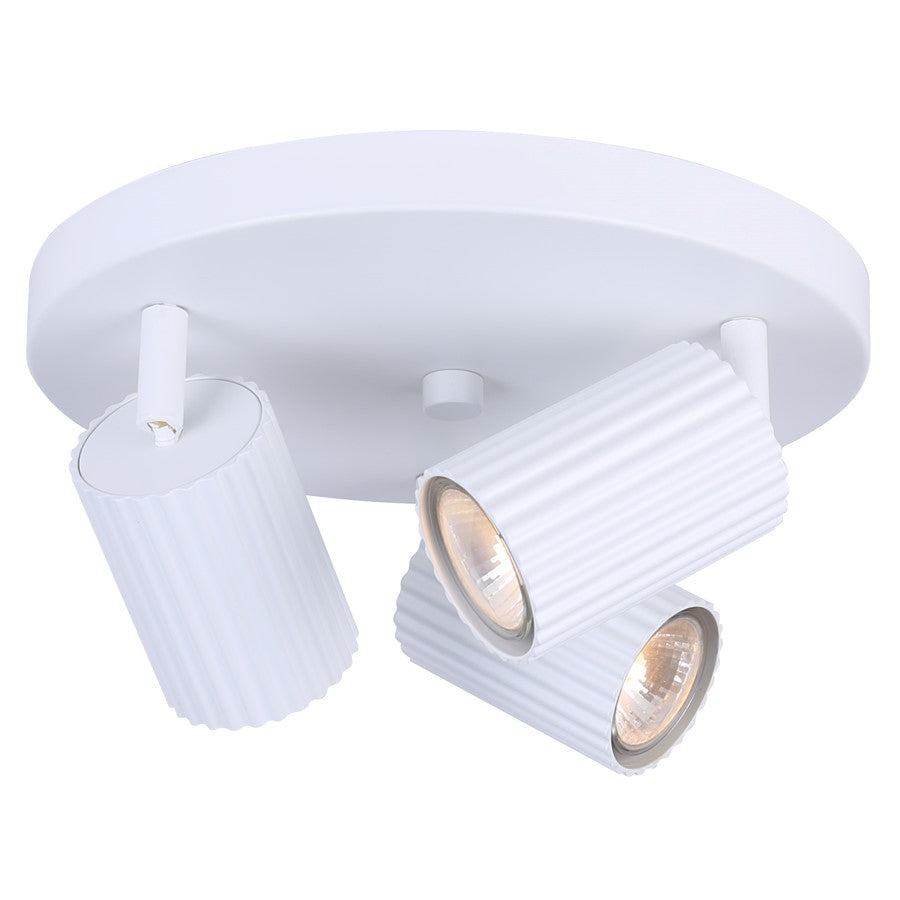 Canarm Rexton 3 Light 50W Track Lighting, White - ICW1119A03WH10
