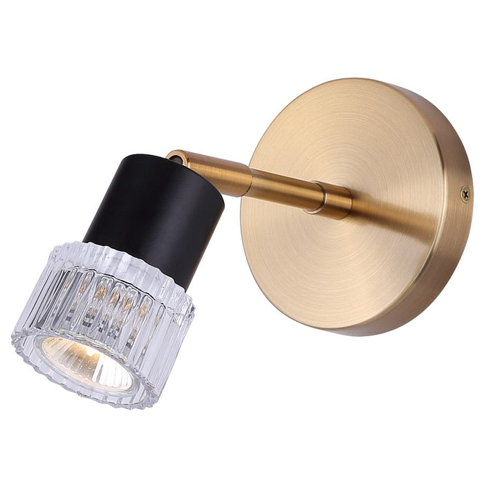 Canarm Elsee 1 Light Track Lighting, Black/Gold