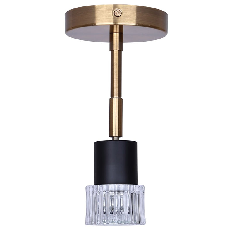 Canarm Elsee 1 Light Track Lighting, Black/Gold