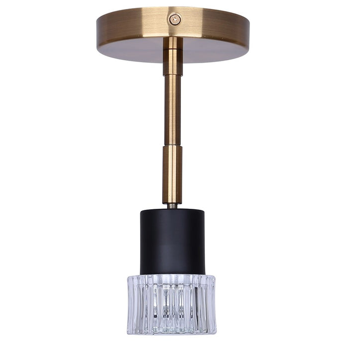 Canarm Elsee 1 Light Track Lighting, Black/Gold