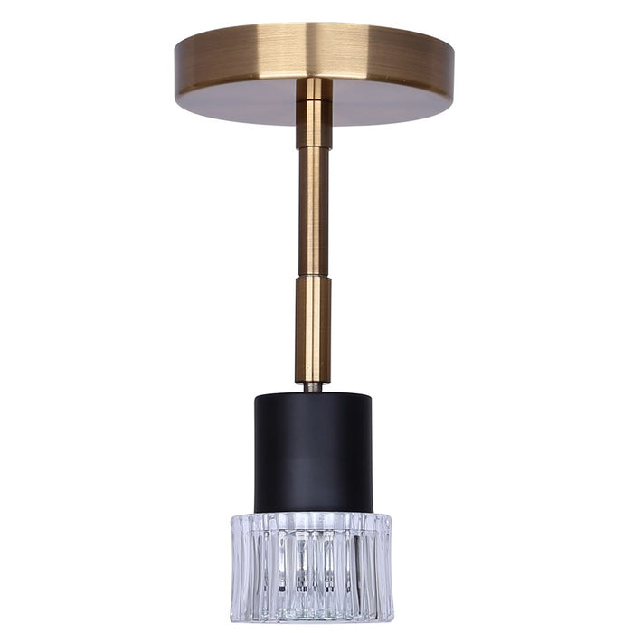 Canarm Elsee 1 Light Track Lighting, Black/Gold