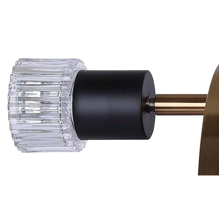 Canarm Elsee 3 Light Track Lighting, Black/Gold