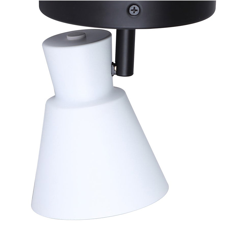 Canarm Radley 1 Light Track Lighting, Black/White