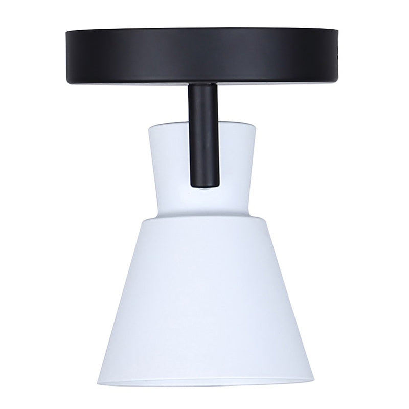 Canarm Radley 5in 1-Light Track Lighting | Matte Black and White Metal | Hallway & Kitchen Accent | 5 x 4 x 6 in | Model ICW1163A01BW10