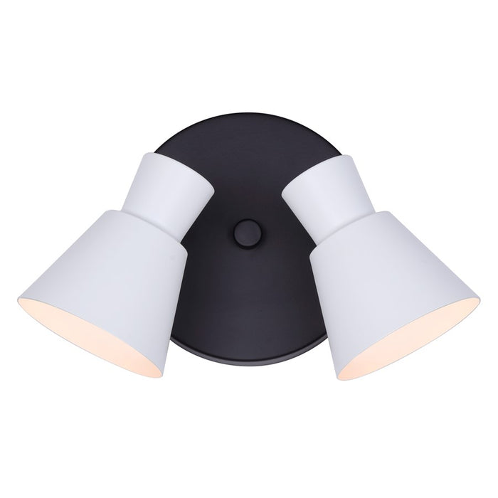 Canarm Radley 2 Light Track Lighting, Black/White - ICW1163A02BW10