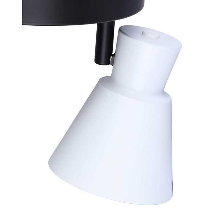 Canarm Radley 2 Light Track Lighting, Black/White