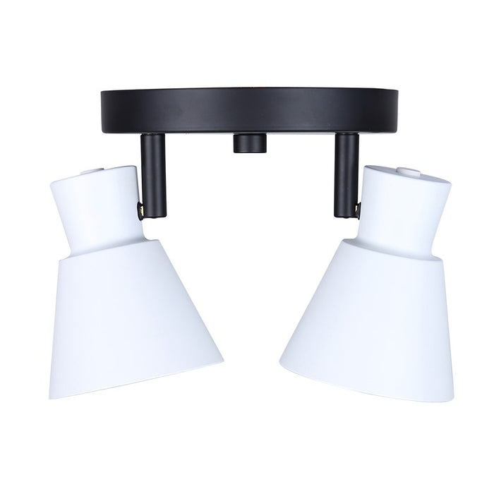 Canarm Radley 2 Light Track Lighting, Black/White