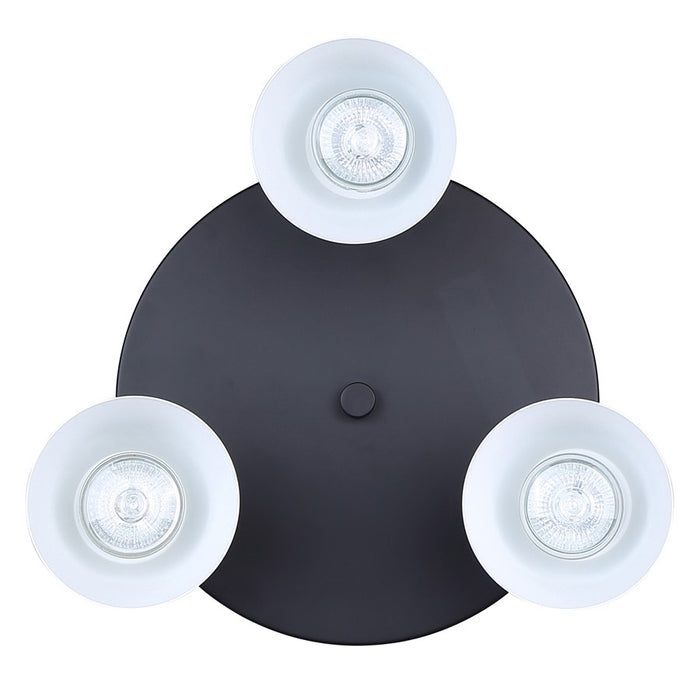 Canarm Radley 3 Light Track Lighting, Black/White