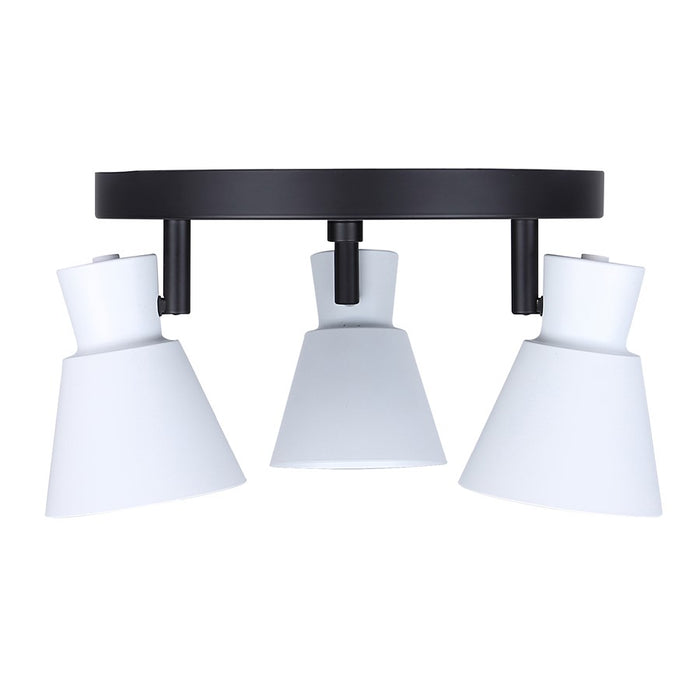 Canarm Radley 3 Light Track Lighting, Black/White