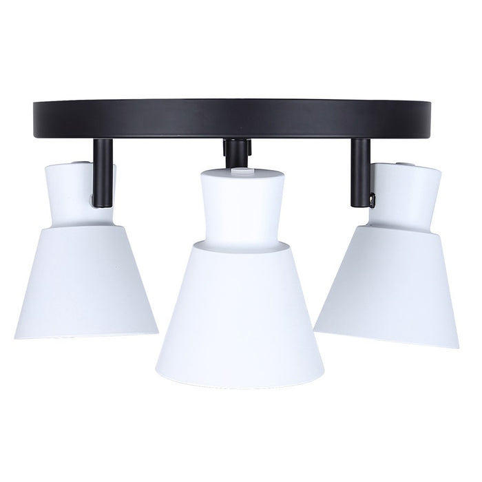 Canarm Radley 3 Light Track Lighting, Black/White