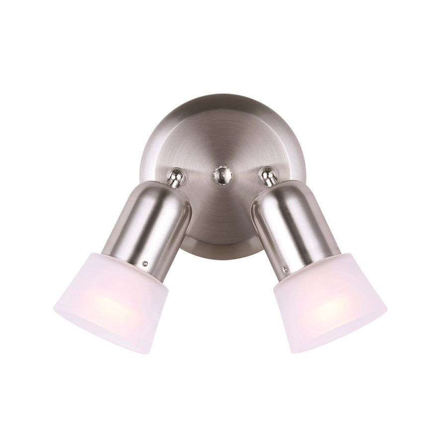 Canarm Omni 2 Light 13" Ceiling Light, Brushed Pewter - ICW5251