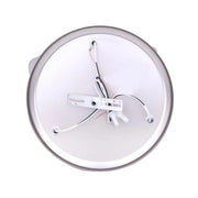 Canarm Jasper 10in 3-Light Flush Mount | Brushed Pewter and White Alabaster Glass | Bedroom & Hallway Ceiling Light | 10 x 10 x 4 in | Model ICW9351