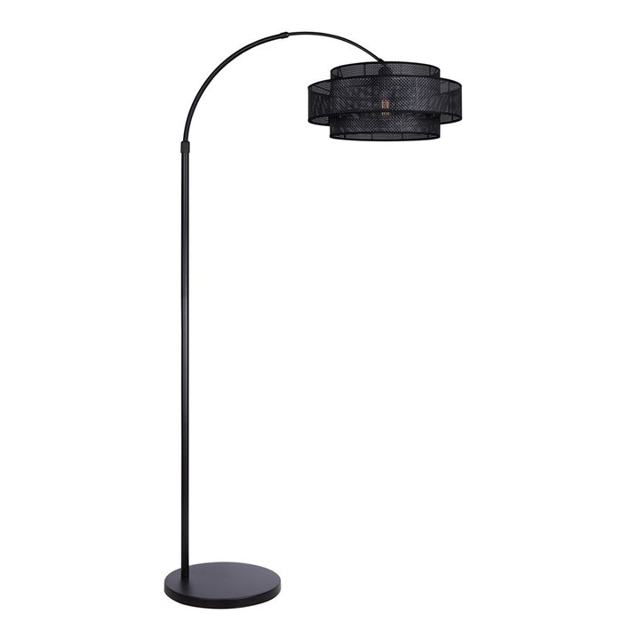 Canarm Bellamy 1 Light 82" Floor Lamp, Black - IFL1149A82BK-BPR