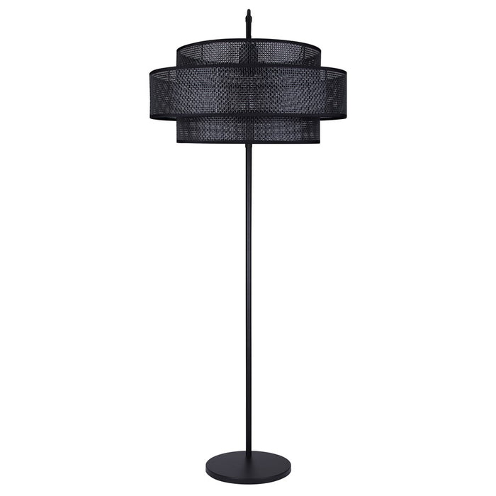 Canarm Bellamy 1 Light 82" Floor Lamp, Black