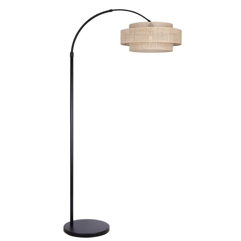 Canarm Bellamy 1 Light 82" Floor Lamp, Matte Black