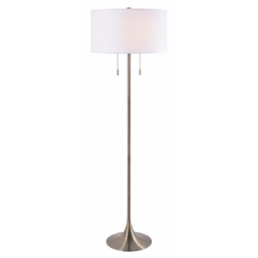 Canarm Clara 2 Light 61" Floor Lamp, Brushed Nickel - IFL2122B61BN