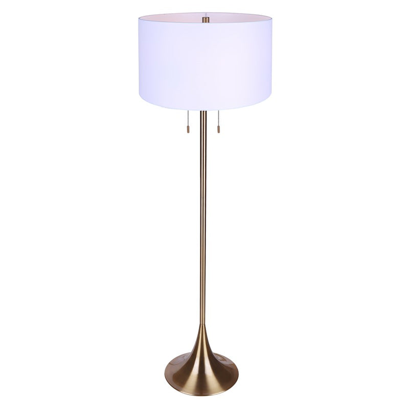 Canarm Clara 2 Light 61" Floor Lamp, Gold