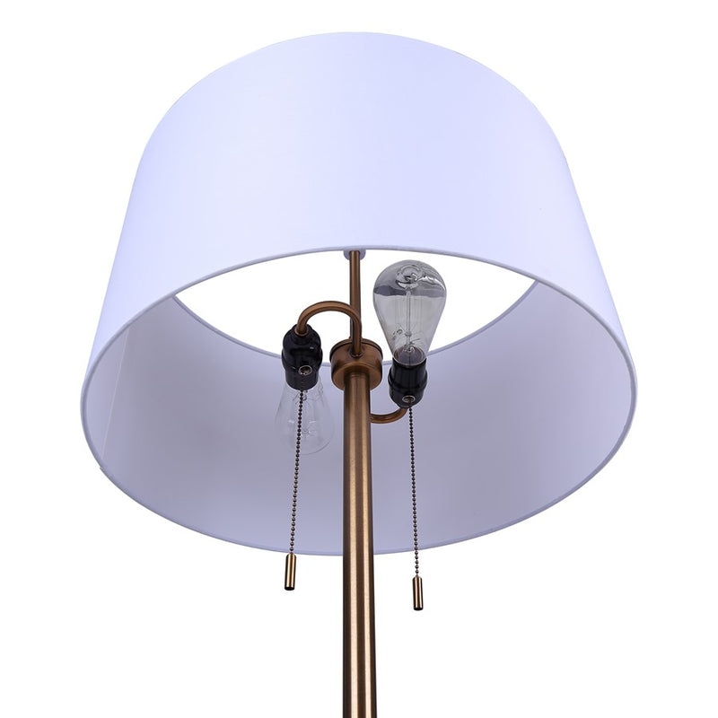 Canarm Clara 2 Light 61" Floor Lamp, Gold
