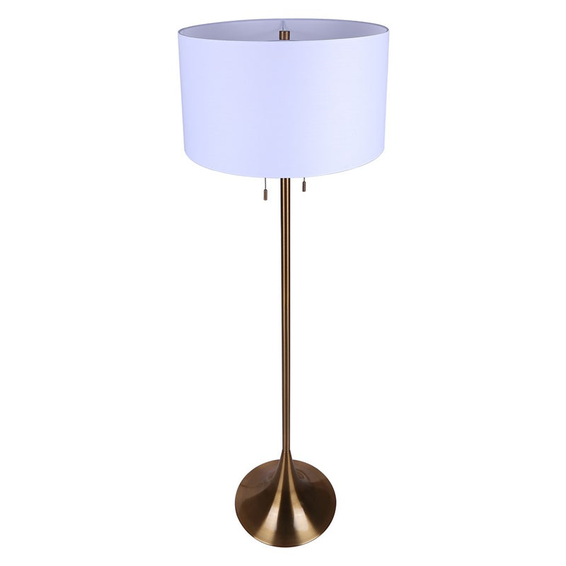 Canarm Clara 2 Light 61" Floor Lamp, Gold